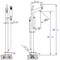 Alfi Brand Polished Chrm Floor mount Tub Filler + Mixer /w Hand Held Shower Head AB2728-PC - alternate 4